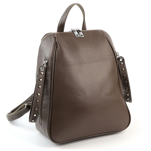 фото Женский кожаный рюкзак 1661-с хаки piove