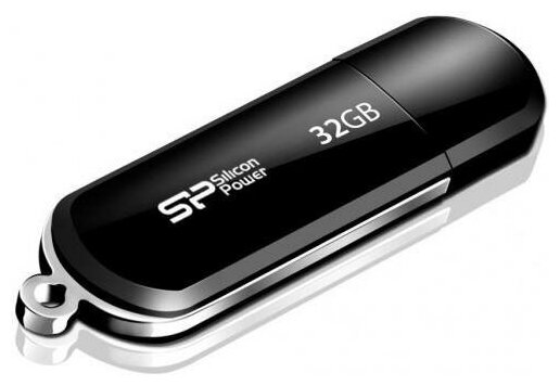 Внешний накопитель 32GB USB Drive Silicon Power LuxMini 322 Black SP032GBUF2322V1K