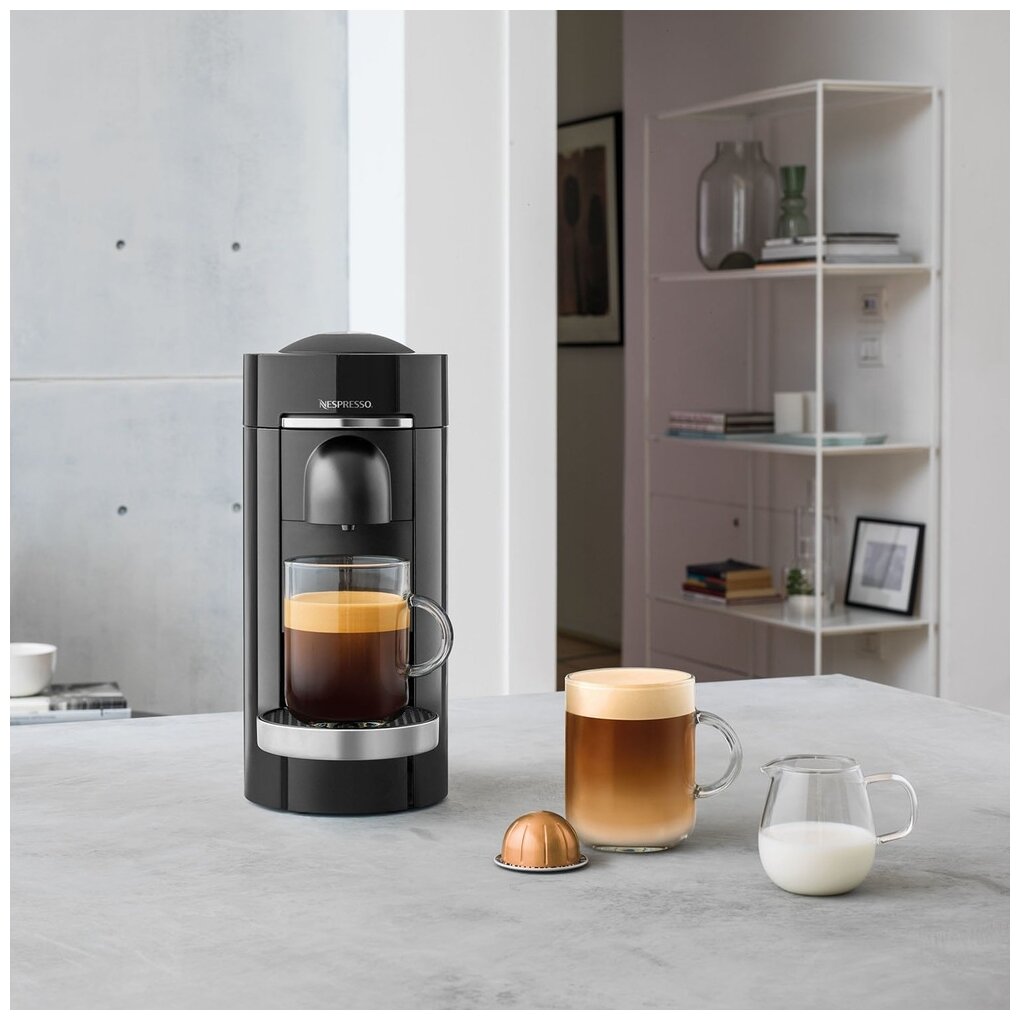 Кофемашина капсульная Nespresso GCB2 Vertuo Plus C, черный