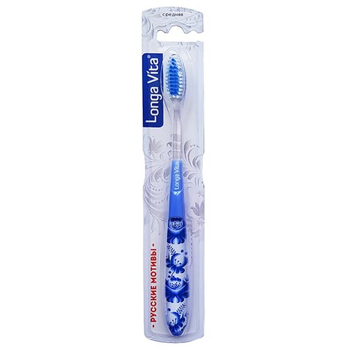 Лонга Вита Русские мотивы зубная щетка для взрослых лонга вита щетка зубная бамбуковая для взрослых