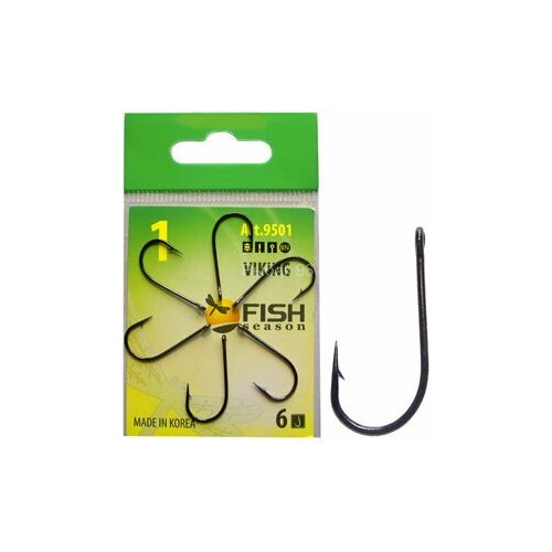 фото Крючок fish season viking №8 bn 9шт 9501-08f