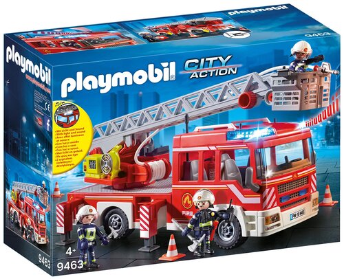 Конструктор Playmobil City Action 9463 Пожарная машина с лестницей, 89 дет.