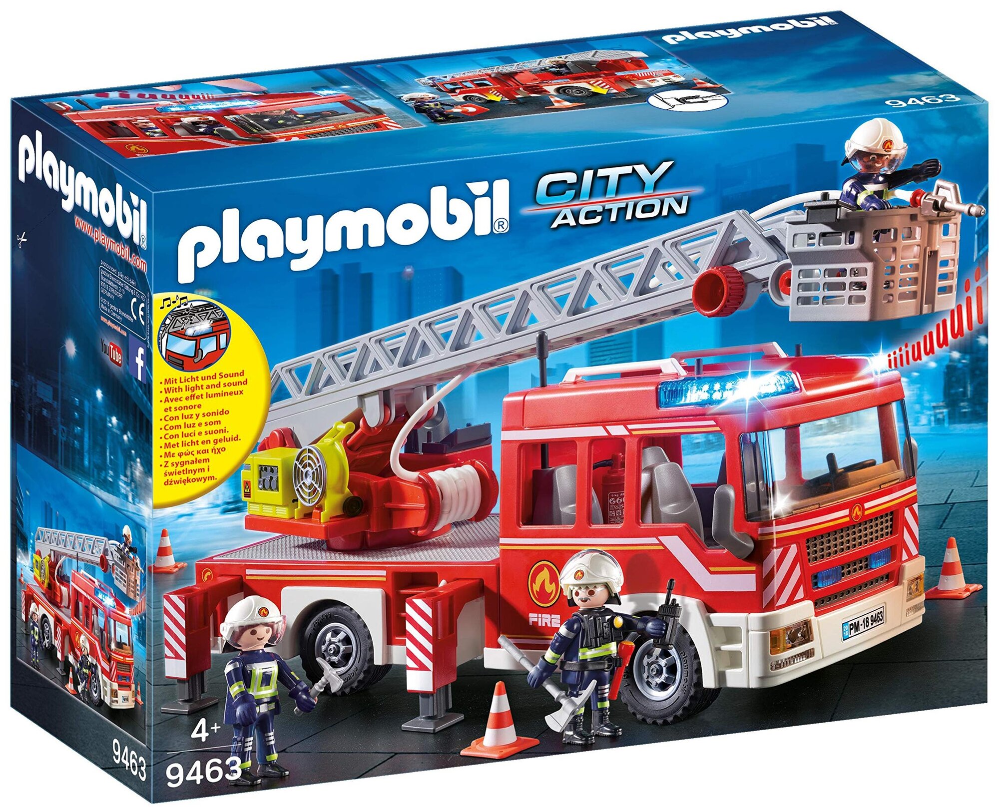 Конструктор Playmobil City Action 9463 Пожарная машина с лестницей