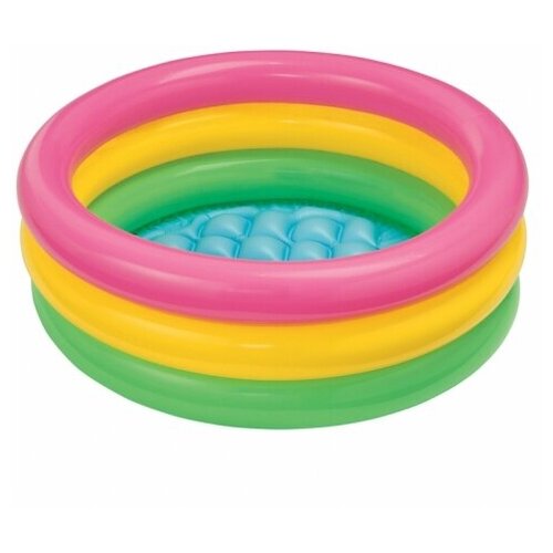 Детский надувной бассейн Радуга Intex Sunset Glow Baby Pool (58924)