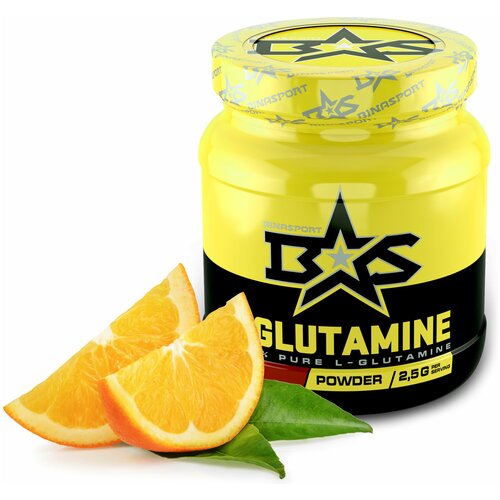 Л-Глутамин порошок Binasport L-GLUTAMINE (Глютамин) 500 г со вкусом апельсина l glutamine l глутамин 500 мг 120 капсул