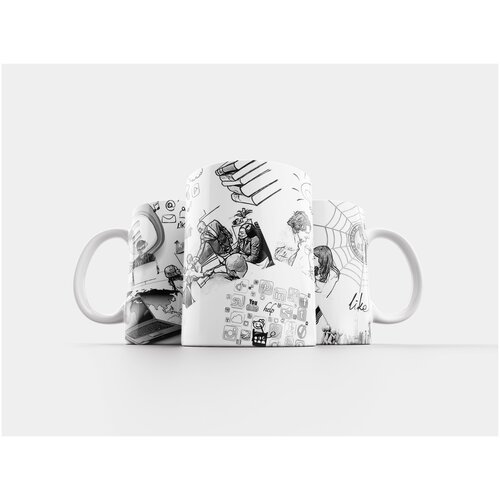 фото Кружка "многозадачность, контур, пустой" 320 мл lotsprints