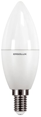 Лампа светодиодная Ergolux 13167, E14, C35, 9 Вт, 3000 К