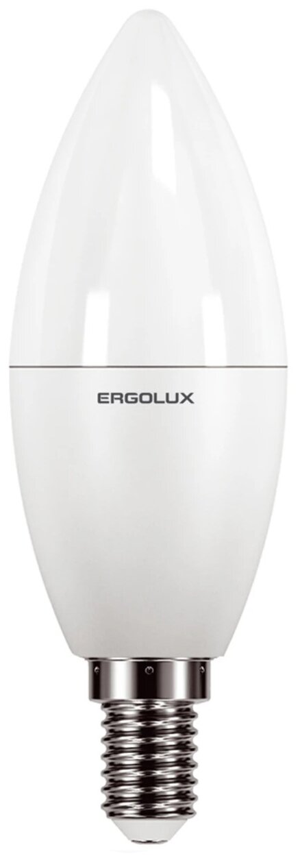 Лампа светодиодная Ergolux 13167, E14, C35, 9 Вт, 3000 К