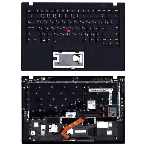 Клавиатура для ноутбука Asus 01YR555 черная с черным топкейсом