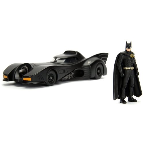 Фигурка Jada Toys DC 1989 Batmobile W/Batman, 11.4 см игровой набор jada toys dc 1995 batman forever batmobile with batman