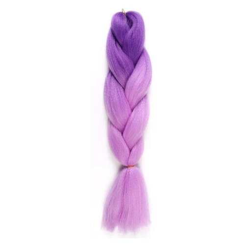 Queen Fair пряди из искусственных волос Zumba двухцветный, светло-фиолетовый/розовый