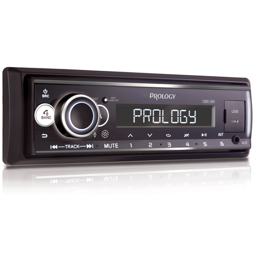 фото Головное устройство prology cmx-240 fm / usb ресивер с bluetooth, черный