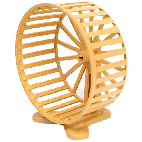 Вращающееся колесо для грызунов Дарэленд с подставкой, пластиковое 14х14х14 см