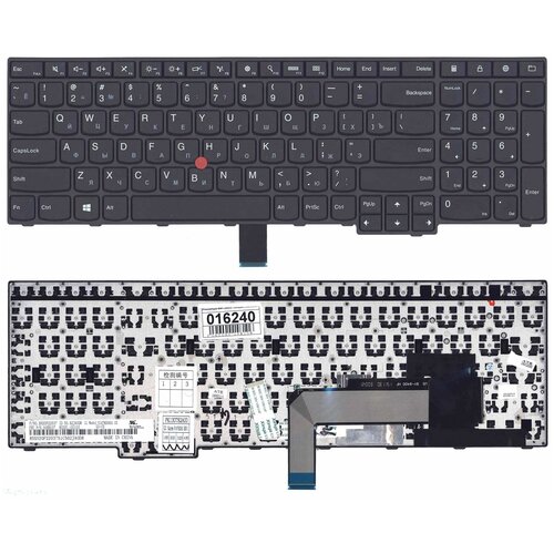 Клавиатура для ноутбука Lenovo SN20F22537 черная с черной рамкой и TrackPoint 240000₽