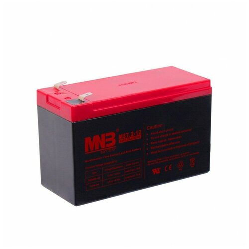 Аккумулятор тяговый MNB MS 7.2-12 (12В 7.2 Ач) AGM аккумулятор тяговый mnb mr155 12ft 12в 155 ач agm