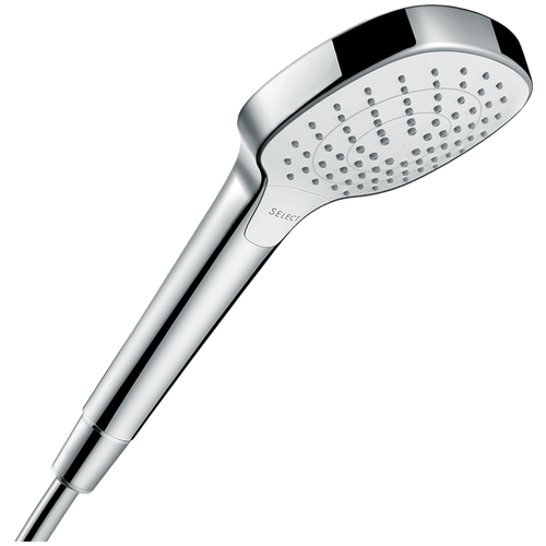 Лейка для душа hansgrohe Croma Select E Vario 26812400 белый/хром хром круглая 110 мм душевая стойка hansgrohe croma select s 26890700