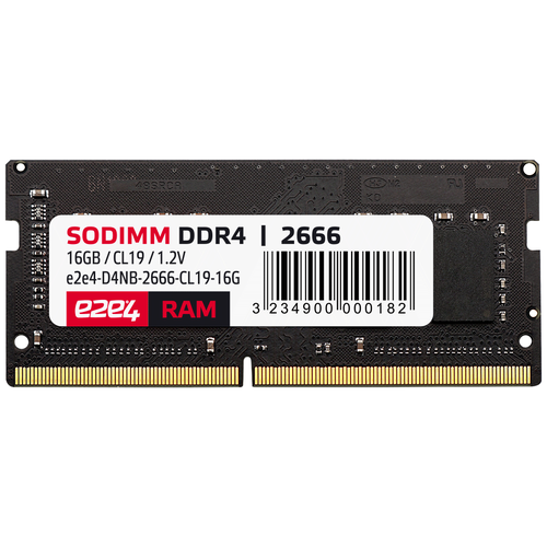 Память DDR4 SODIMM 16Gb, 2666MHz e2e4