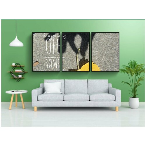 фото Набор модулных постеров для интерьера "любовь, лист, природа" 60x90 см. в тубусе, без рамки lotsprints