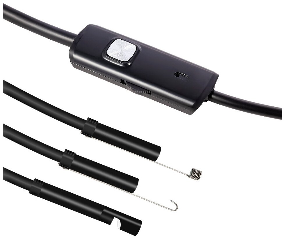 USB эндоскоп для смартфона Android и ПК (гибкий эндоскоп, 2 м)