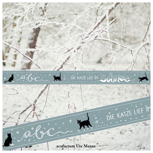 Тесьма декоративная ABC-die Katze lief im Schnee, ширина 16мм, Acufactum Ute Menze, 35222 wagner andrea maria abenteuer im schnee online angebot