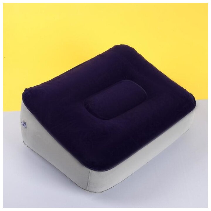 ONLITOP Подушка надувная, 37 × 28 × 15 см, цвет синий/серый