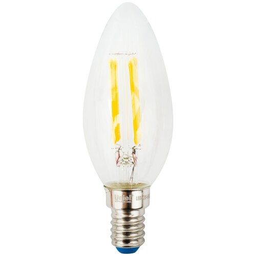 фото Лампа светодиодная uniel свеча e14 6 вт 500 лм, свет холодный