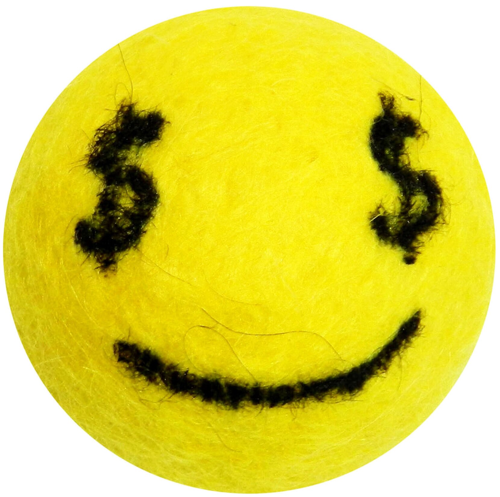 Мяч из шерсти LIVEZOO Smile Доллар 4 см