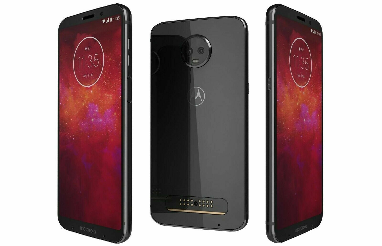 Смартфон Motorola Moto Z3 4/64 ГБ, Dual nano SIM, ceramic black