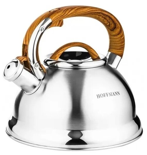 Hoffmann Чайник со свистком НМ 55160, 3.3 л, 3.3 л, серебристый