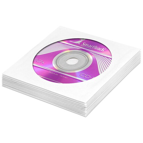 Диск SmartTrack CD-R 700Mb 52x в бумажном конверте с окном, 10 шт. диск cd r smarttrack 10 шт