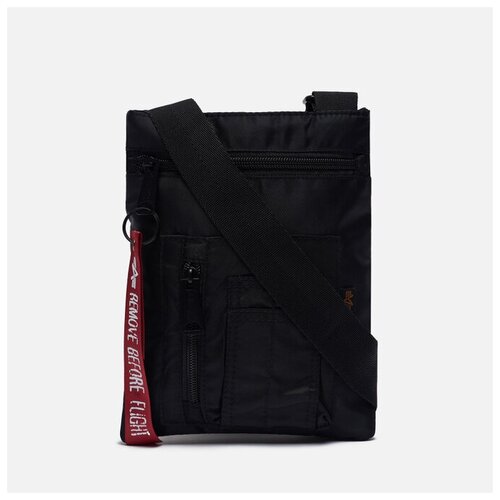 фото Сумка alpha industries crew messenger чёрный , размер one size