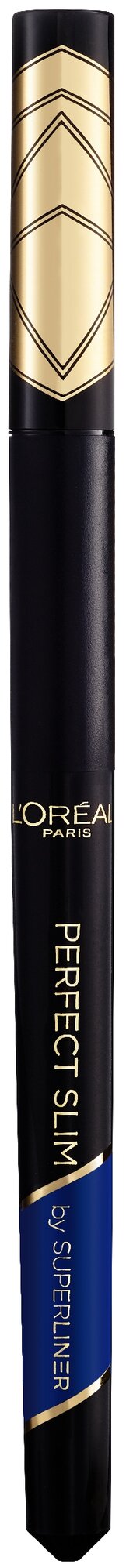 L'Oreal Paris Суперлайнер для глаз Perfect Slim, оттенок темно-синий