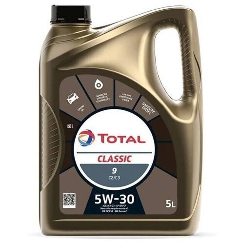 Синтетическое моторное масло TOTAL Classic 9 C2/C3 5W-30, 1 л