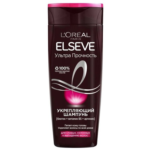 L'Oreal Paris шампунь Elseve Ультра Прочность укрепляющий для слабых, склонных к выпадению волос, 400 мл бальзам для волос l oreal paris elseve ультра прочность укрепляющий для слабых склонных к выпадению волос 200 мл