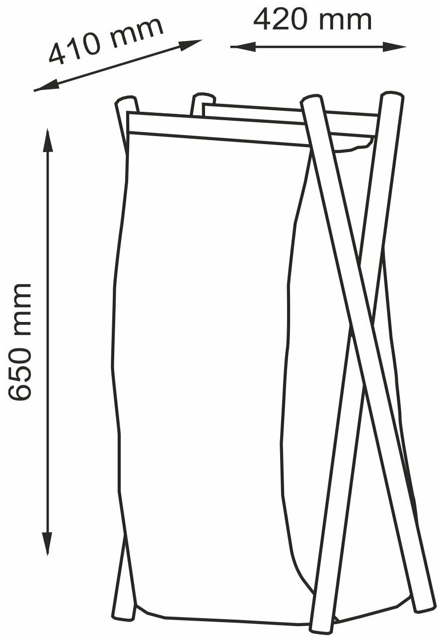 Корзина для белья WasserKRAFT - фото №4