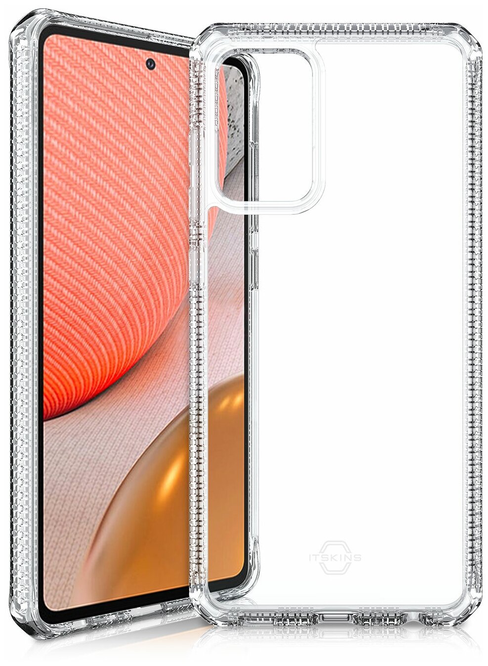 Чехол антибактериальный ITSKINS HYBRID CLEAR для Samsung Galaxy A72, прозрачный