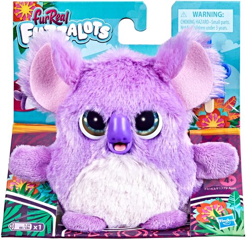 Интерактивная мягкая игрушка FurReal Friends Fuzzalots Коала F4163, фиолетовый