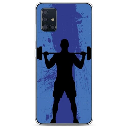 фото Силиконовый чехол "парень со штангой" на samsung galaxy a51 / самсунг гэлакси а51 case place