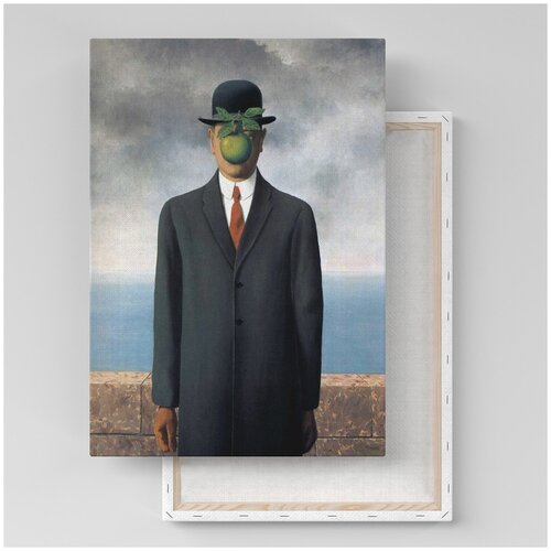 Картина на холсте с подрамником / Magritte Rene / Магритт Рене - Сын человеческий