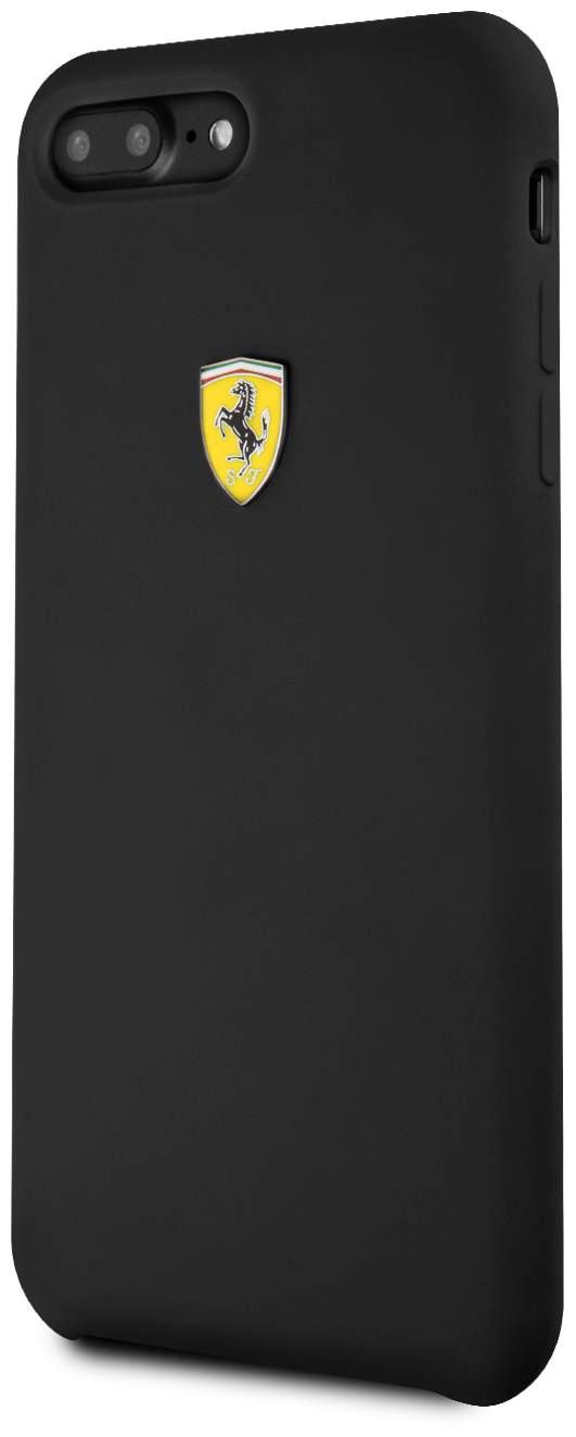 Чехол (клип-кейс) Ferrari, для Apple iPhone 7 Plus/8 Plus, черный [fessihci8lbk] Noname - фото №1