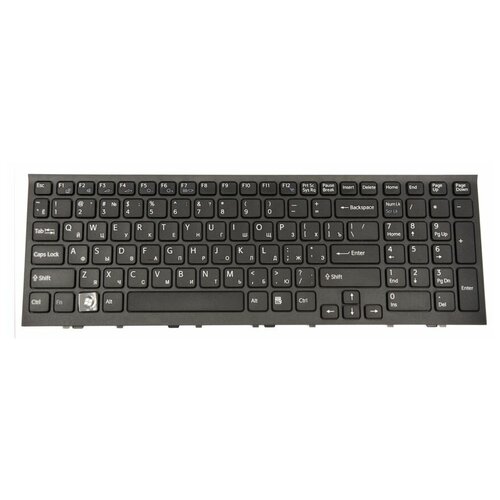 Клавиатура для ноутбуков Sony VPC-EL, RU, Black frame, Black key клавиатура canyon hkb w2 104 keys slim design chocolate key caps ru layout black