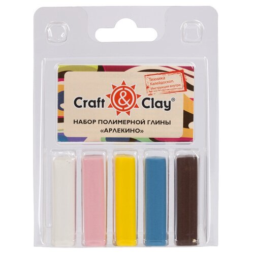 Набор полимерной глины Craft&Clay CCL 5 цв. 13 Арлекино craft and clay набор полимерной глины ccl 5 цв 06 перо павлина