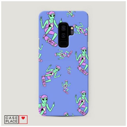 фото Чехол пластиковый samsung galaxy s9 plus ayy lmao скейтер case place