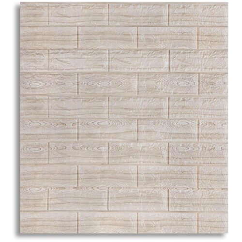 Рельефные панели для стен (на клейкой основе). 1 шт. Альпийский дуб.