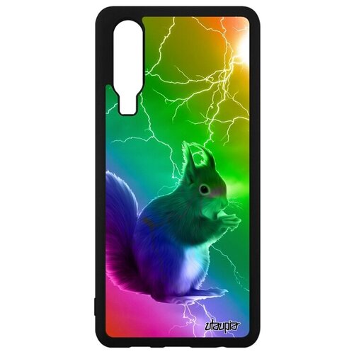 фото Необычный чехол на смартфон // huawei p30 // "белка" дизайн векша, utaupia, цветной