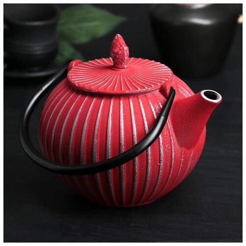 фото Чайник «тео», 850 мл, с ситом, цвет красный mikimarket