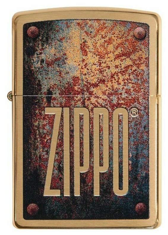 Зажигалка ZIPPO 29879 Rusty Plate Design - фотография № 7
