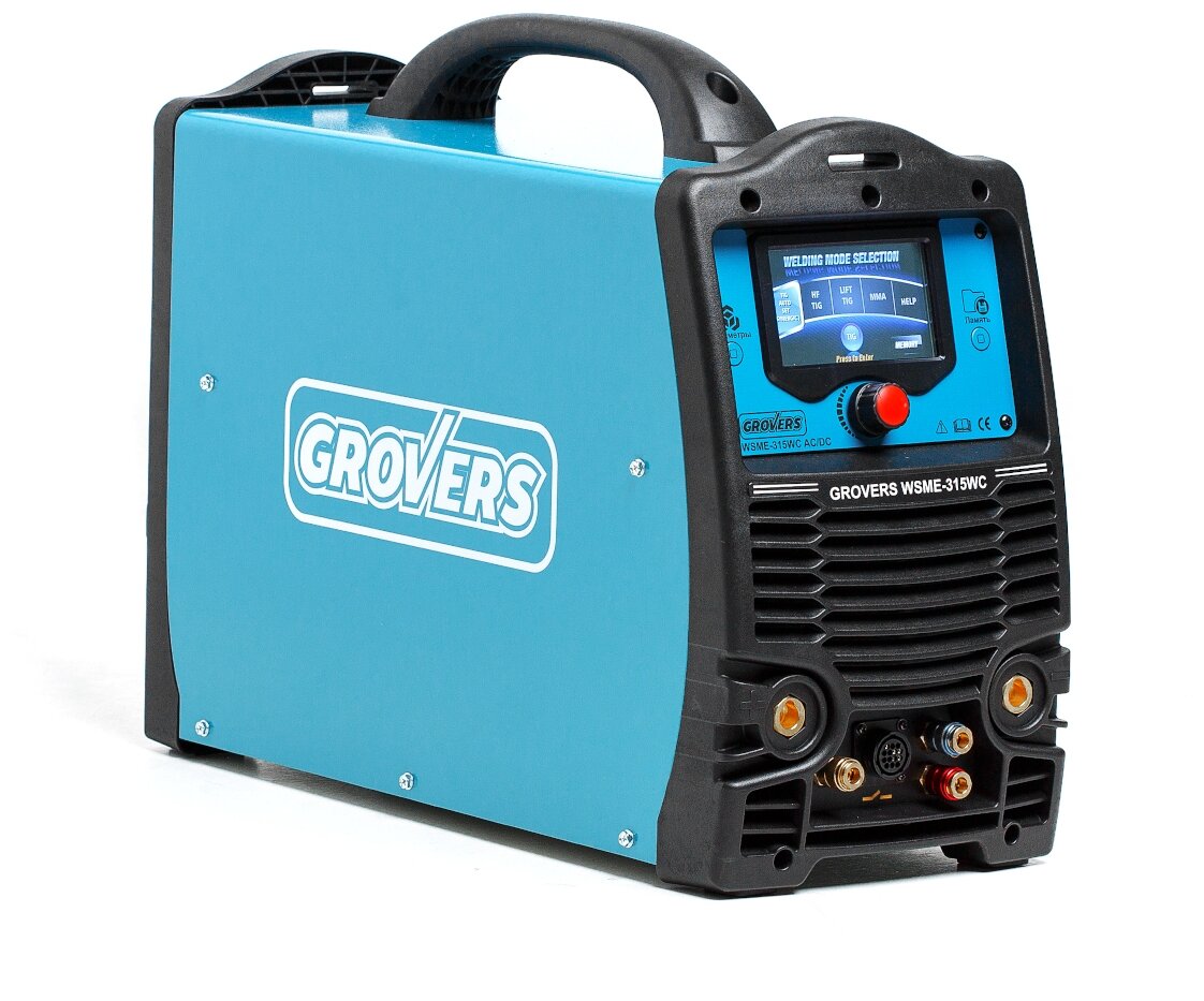 Сварочный аппарат инверторного типа Grovers WSME-315 WC AC/DC Pulse (LCD), TIG, MMA