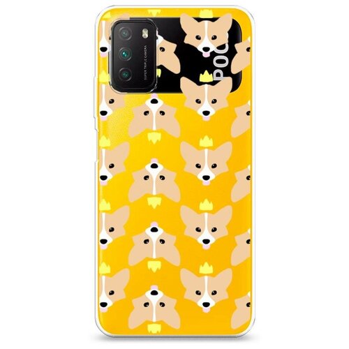 фото Силиконовый чехол "корги и корона" на xiaomi poco m3 / сяоми поко м3 case place