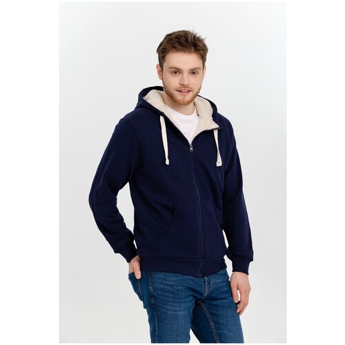 фото Толстовка на молнии kulonga sherpa, темно-синяя, размер m molti